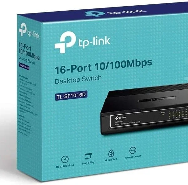 TP-Link TL-SF1016D 16-Port 10/100 Fast Ethernet Switch